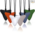 Chewy Necklace Sensory for Kids and Adults, Shark Tooth Silicone Autism Chew Toys Sensory for Boys Girls with ADHD, Anxiety, SPD, 6 Pack Chewing Necklace - BPA Free