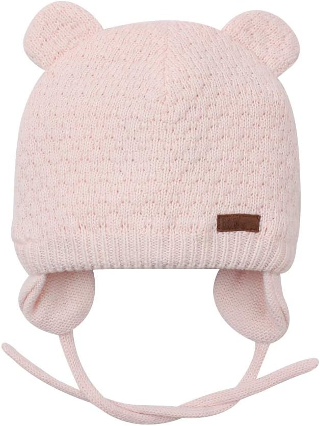 BAVST Baby Beanie Hat for Winter with Earfalp Cute Bear Kids Toddler Girls Boys Warm Knit Cap 0-2Years