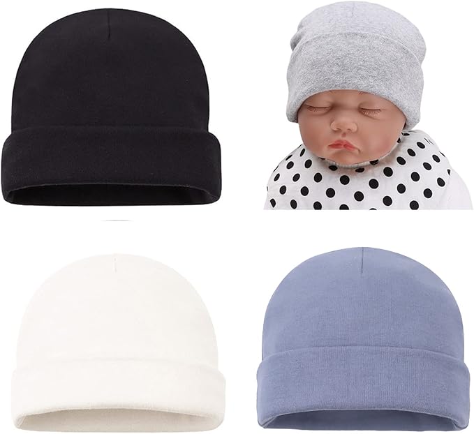 Bamery Cotton Baby Girl Hat Preemie Boys Beanie Newborn Hospital Hats Winter Infant Hats for Girls