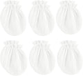 MOMSMENU Newborn Mittens No Scratch 100% Cotton Mitts Boy Girl baby mittens 0-6 months 6 Pack