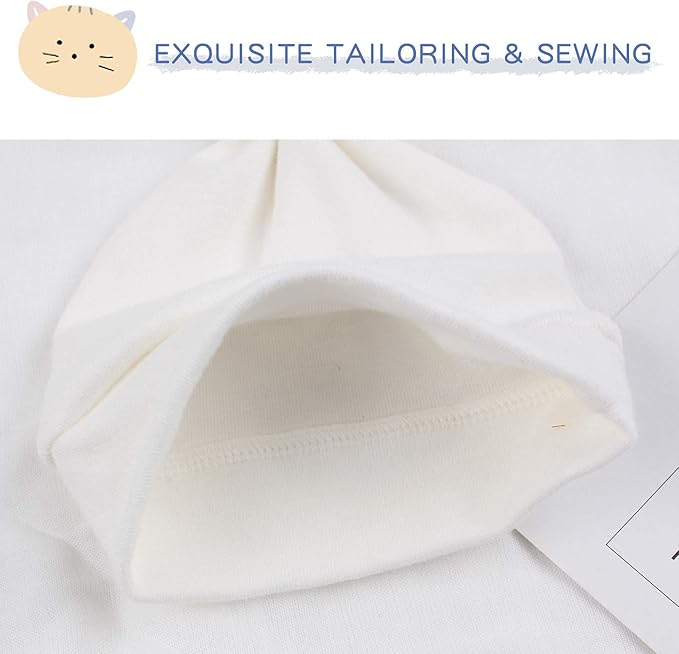 JANGANNSA Newborn Baby Hat Infant Baby Boys Beanie Top Knot Stretchy Hats for Girls 100% Organic Cotton