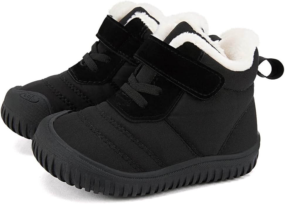 BMCiTYBM Toddler Baby Snow Boots Winter Shoes Boys Girls Cold Weather Baby Faux Fur Shoes