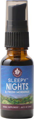 WishGarden Herbs Sleepy Nights & Fresh Mornings - All-Natural Herbal Sleep Aid Tincture, Organic Sleep Supplement w/Passionflower, Hops & Scullcap, Supports Deep Sleep & Healthy Sleep Cycles, .66oz