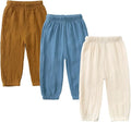 MYGBCPJS Baby Boys Girls Cotton Linen Trousers Kids Casual Ankle Pants Loose Long Bloomers