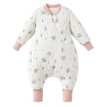 Duomiaomiao 3.5 TOG Toddler Sleep Sack 3-4T 100% Cotton Winter Side Open Zipper Baby Sleep Sack with Feet, Warm Toddler Wearable Blanket