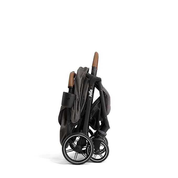 Joie Nutmeg Compact Stroller – Lightweight and Compact Stroller with One-Hand Fold (Thunder)