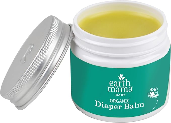 Earth Mama Organic Diaper Balm 2-Ounce | Diaper Cream for Baby | EWG Verified, Petroleum & Artificial Fragrance-Free with Calendula for Sensitive Skin