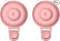 Double-Layed Diaphragm Replacement Accessories Only Compatible with Mom Cozy Upgraded Mobile Flow M9, Upgraded M9 Diaphragm Breastfeeding Parts, Not Original Parts, 2Pack Red