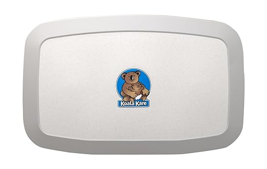 Koala Kare KB200-05 Horizontal Wall Mounted Baby Changing Station, White Granite