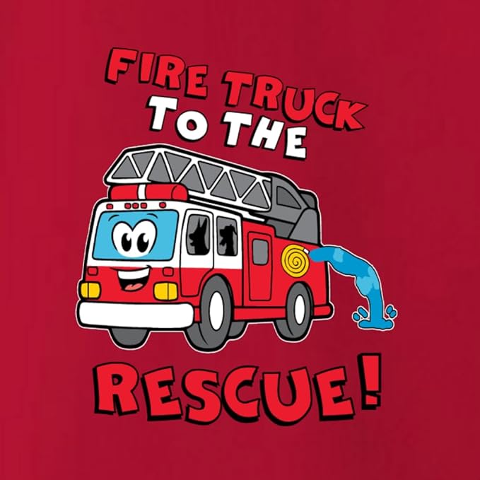 Wild Bobby Fire Truck to the Rescue Funny Cute Humor Infant Premium Jersey Baby Bib