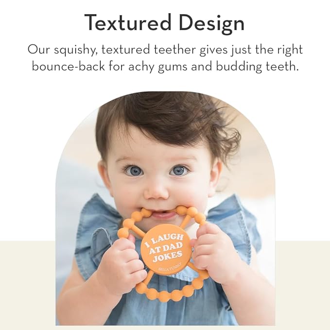 Baby Teether by Bella Tunno, Set of 2 Silicone Teethers for Babies 3-6 Months, 6-12 Months, Baby Toys, Pacifier, Teething Relief, Boys, Girls, Hello Gorgeous & Darling