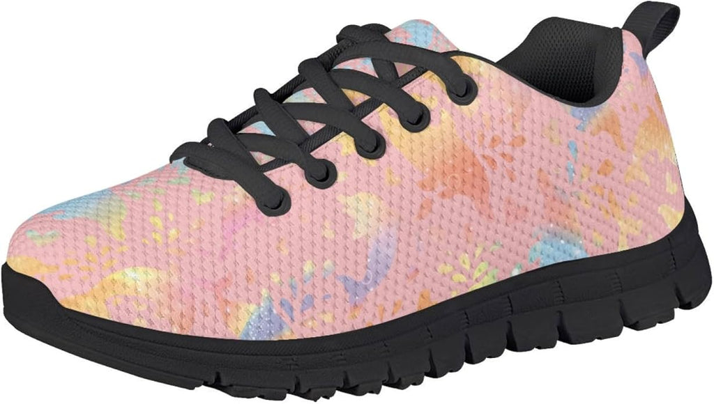 MARSVOVO First Shoes for Walking Boy Girl Athletic Lightweight Flexible Lace-up Breathable Running Shoes Casual Classic Comfortable Non Slip Play Sport Learning to Walk Toddler Girl Sneakers