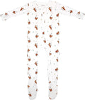 Bamboo Little Soft Baby Footie Pajamas, Baby Clothes, Newborn Sleepers, 95% Viscose and 5% Spandex, 0-24 Months