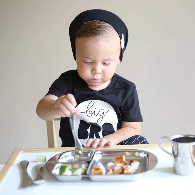Kids Stainless Steel Utensil Set | Premium #304 (18/8) | Adorable Frog Design | 5-piece Set: 2 Spoons, 2 Forks, & 1 Butter Knife | Safe & Durable for Toddlers and Children | by Kiddobloom