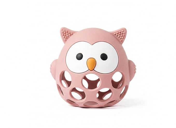 Baby’s Way Teething Toy – Owl Silicone Teether Toy for Babies 3–6 Months Toys for 6–12 Months – Baby Teething Relief, Silicone Teethers for Babies