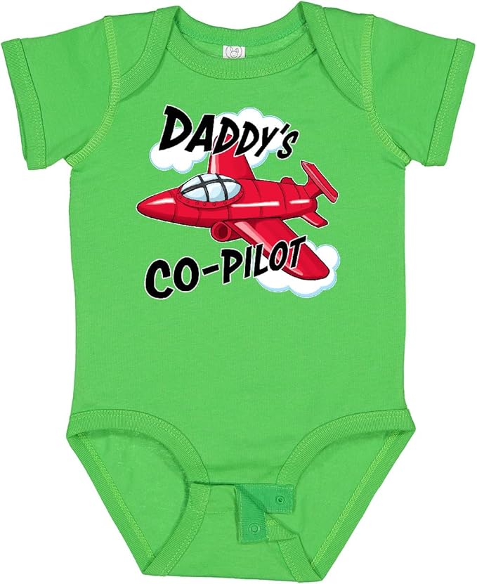 inktastic Daddys Co-Pilot for Fathers Day Baby Bodysuit