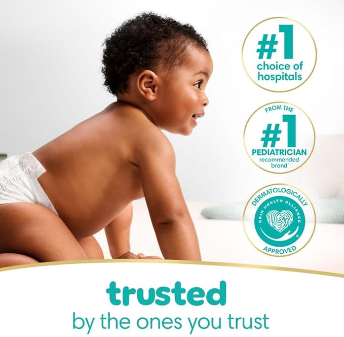 Pampers Baby Wipes Sensitive, Water Based Wipes, Hypoallergenic and Unscented for Babies, 588 Wipes Total (7 Refill Packs)