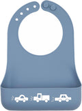 Bella Tunno Little Bites Bib – Silicone Baby Bibs for Infant Girls and Boys Ages 3-12 Months, BPA Free Soft Silicone Bib