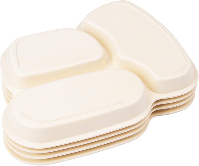 Kid Plate Set Toddler Plates Dinnerware Dinner Dish Set Baby Feeding Spill Proof Divided Plate - Baby Spoon and fork 3-Piece Set Teaches Child Portion Control (excavator/crane)