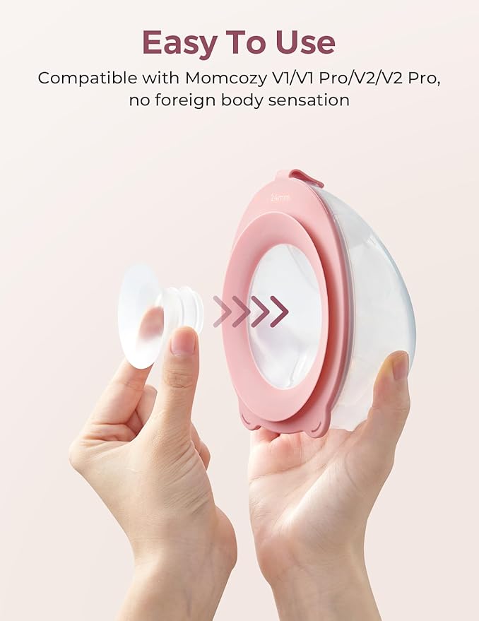 Momcozy Original V1 Pro/V2 Pro Breast Pump Replacement Accessories,Flange Insert 21mm Only for Momcozy V1 Pro/V2, 4PCS