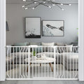 WAOWAO Baby Gate 66.93-71.61" Extra Wide Pressure Mounted Walk Through Swing Auto Close Safety White Metal Toddler Kids Child Dog Pet Puppy for Stairs,Doorways,Kitchen
