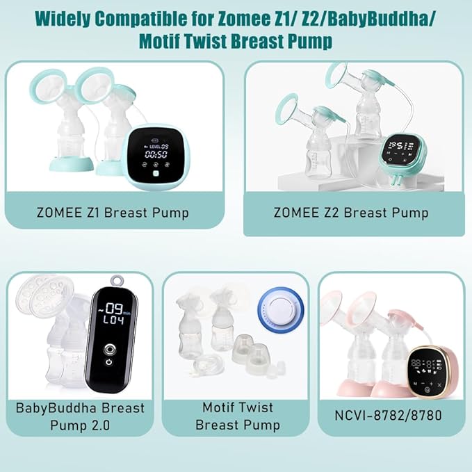 2pcs Silicone Diaphragm Compatible with Zomee Z1/Z2/BabyBuddha/NCVI 8782/8780/Motif Twist Breast Pump Replacement Pump Accessories