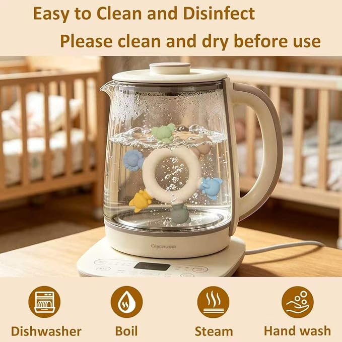 Baby Teething Toys 6-12 Months Teethers for Babies 3-6 Months Soft Cute Animals for Newborn Infants Food-Grade Silicone Baby Essential Chew Toys for Tiny Hands Easy Grip Teething Relief BPA Free