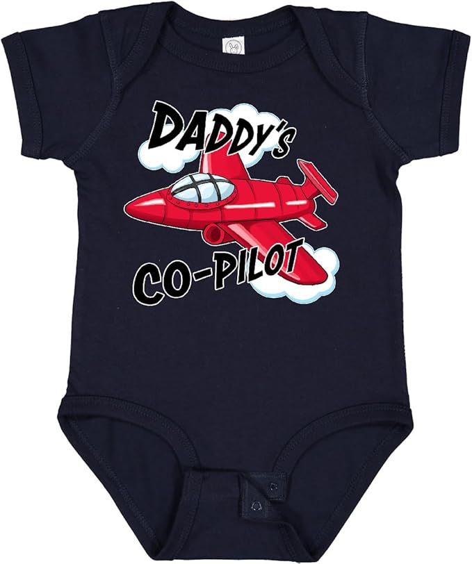 inktastic Daddys Co-Pilot for Fathers Day Baby Bodysuit
