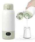 Portable Bottle Warmer 17oz Large Capacity Bottle Warmer for Travel, Fast Heating for Breast Milk Formula and Milk, Suitable for Baby Outdoor Airplane and Car Green5