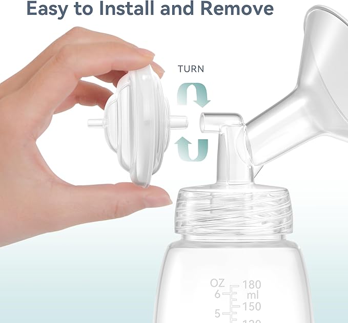 21 mm Flange Set Compatible with Spectra/Motif Luna Wide-Mouth Bottles, Breast Pump Parts Includes Breast Shield Tubing Valve Backflow Protector, Not Original Spectra Accessories
