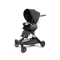 Baby Stroller Lightweight,High Landscape 360°Rotable,Ergonomic,Adjustable Backrest Canopy Peekaboo Window,Foldable,All Terrain Wheels,Storage Basket,Travel Stroller Wagon for Newborn Toddler Black