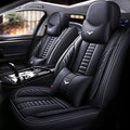Luxury 2 Seats Car Seat Covers Protectors for Suzuki 1999-2025 95% Models, Back Storage Bag Design & Headrest Pillow & Lumbar Support Black & Black Line