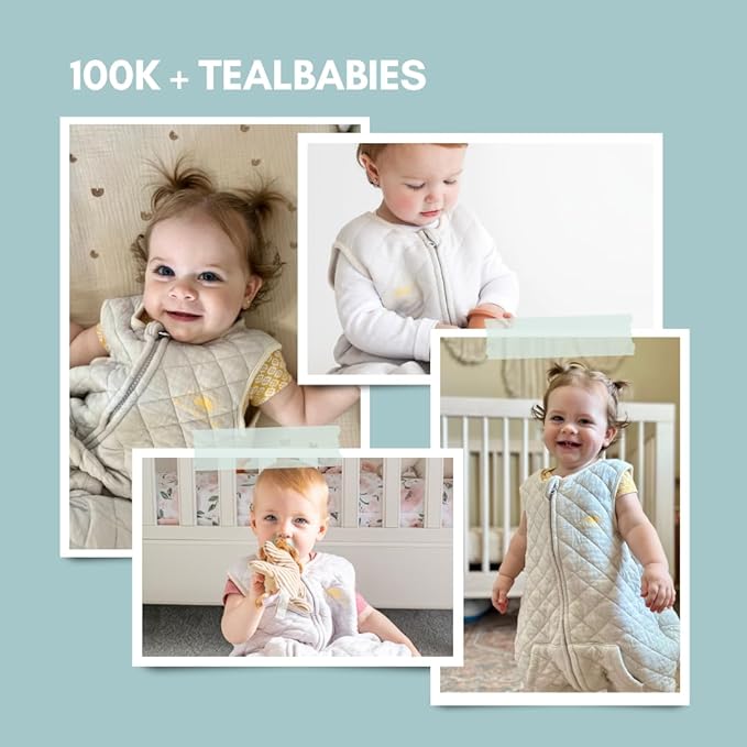 Tealbee Dreamsuit Toddler Sleep Sack with Feet – Walker Sleep Bag with Legs, Rayon made from Bamboo, All Season 1.2 TOG, 2-Way Zipper, 2T-3T - Sunshine