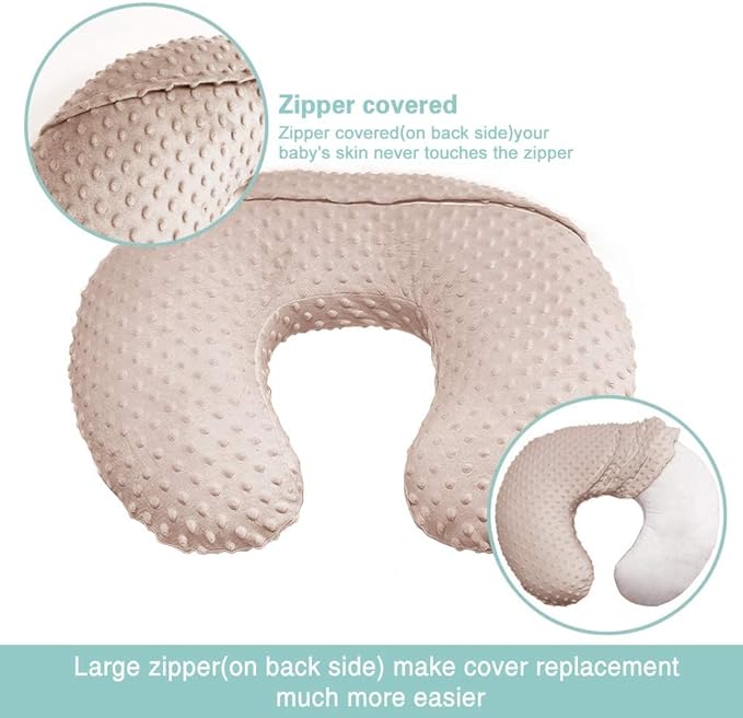 iEvolve Minky Nursing Pillow Cover Breast Feeding Pillow Cover Slipcover U Shape for Baby Boy Girl,Cover Only(Fox)