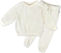 HonestBaby Baby 2-Piece Cozy Velour 100% Organic Cotton Sweatshirt and Jogger Sweatpants Set