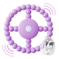 Vibrating Sensory Chew Toy – Baby Teether for 6-12 8-18 Months, Autism Sensory Toys for Kids, Toddler Travel Essential & 1-2 Year Old Christmas Boys Girls Gift Idea (Purple)