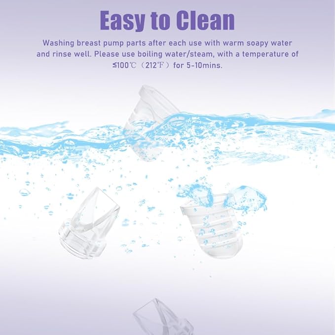 6pcs Duckbill Valves and 2pcs Silicone Diaphragms Compatible with Lansinoh Discreet Duo, eufy E10 S1 S1 Pro,NCVI Nuliie NICEGREEN Life S32 Breast Pump Replacement Parts, S32 Breast Pump Accessories