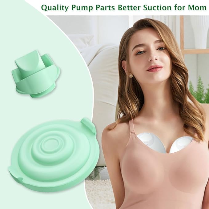 4pcs Pump Seals Compatible with Elvie Breast Pump Parts Replacement, Silicone Diaphragm Replace for Electric Elvie Pump Replacement, Membrane Used for Flange Accessories