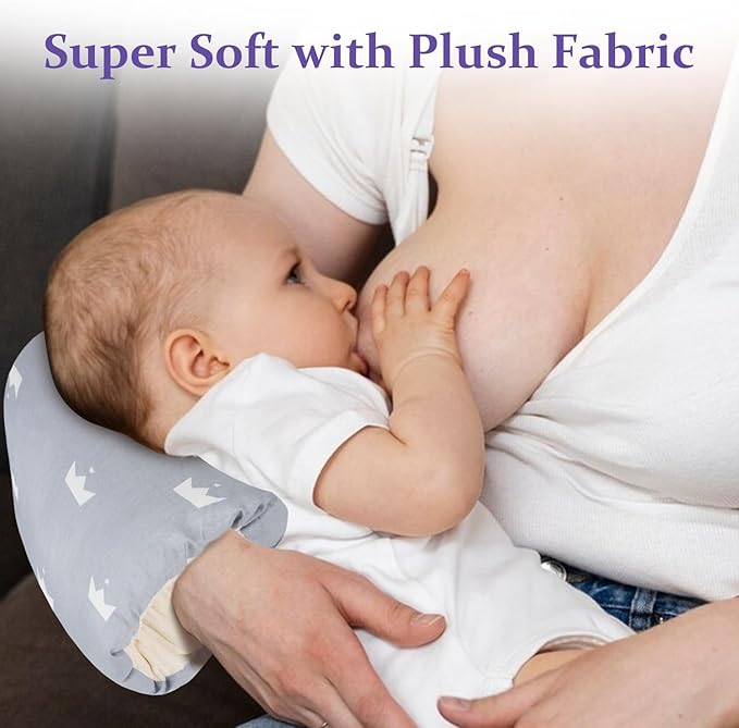 Baby Nursing Arm Breastfeeding Pillow, Breast Feeding Pillows for Babies, Bottle Feeding Travel Pillows for Newborn