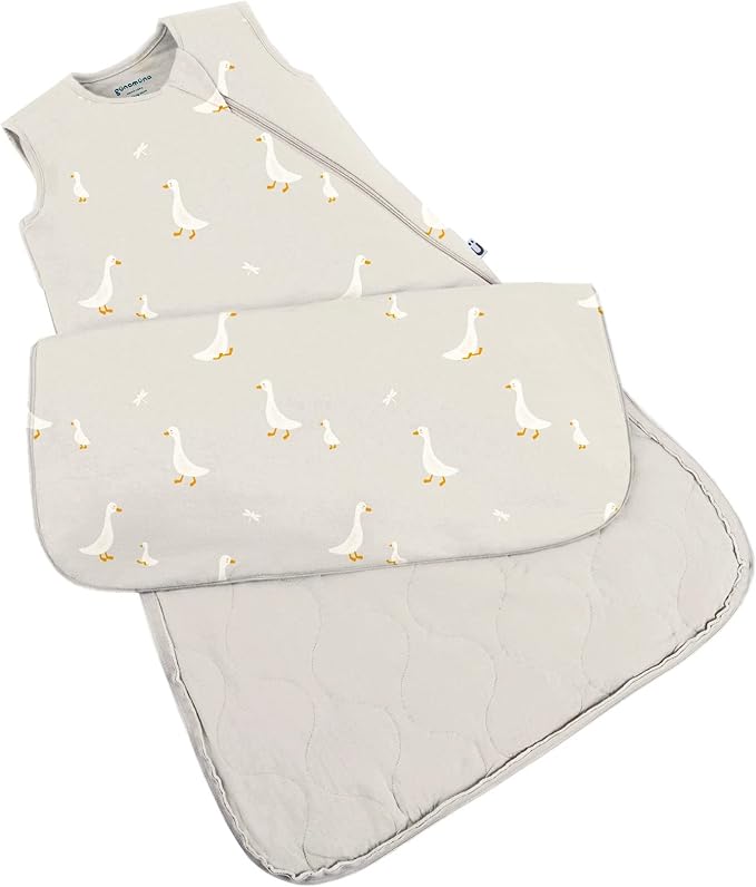 GUNAMUNA günamüna Unisex Baby, Toddler Wearable Blanket, Sleeping Bag Bamboo Rayon, Sleep Sack with Diaper Zipper, 1.0 TOG