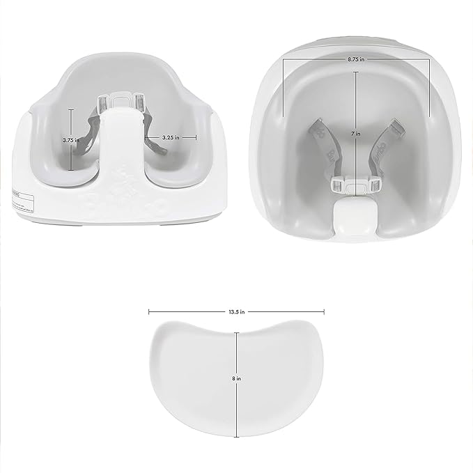 Bumbo 2 Pack 3-in-1 Multi-Seat for 6 to 36 Months, Travel Baby Feeding and Play Floor Seat, All-in-One Portable Booster with Tray & Toddler High Chair, Cradle Pink