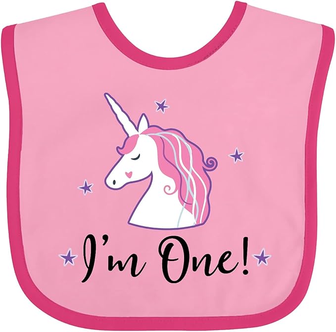 inktastic 1st Birthday Unicorn Baby Bib