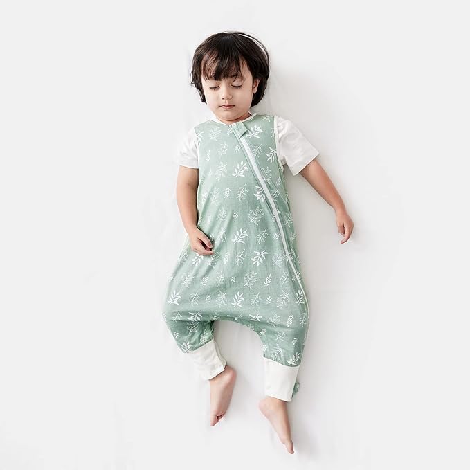 Duomiaomiao 0.5 TOG Toddler Sleep Sack 24-36 Months 100% Cotton Lightweight Baby Sleep Sack with Feet, Breathable Comfy Toddler Wearable Blanket