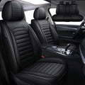 Leather Car Seat Covers for Toyota Corolla 2006-2024,Car Seat Covers Full Set,Seat Covers with Safety,Waterproof Seat Cover Compatible Airbag(5pcs Black Standard)