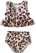 Aalizzwell Toddler Baby Girl Bathing Suit Two Piece Swimsuit Bikini Beach Wear