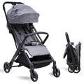 COOL KIDS Baby Stroller， Umbrella Stroller with Automatic Fold,Baby Strollers with Pop Out Sun Canopy,Baby Airplane Travel Essentials(Gray)