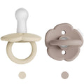 Moonkie Pacifiers Set of 2 | One-Piece Design Baby Pacifier with Large Air Holes | BPA-Free Silicone | Safe for Babies 6 Months+