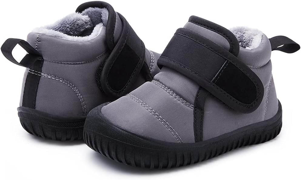 BMCiTYBM Toddler Baby Snow Boots Winter Shoes Boys Girls Cold Weather Baby Faux Fur Shoes
