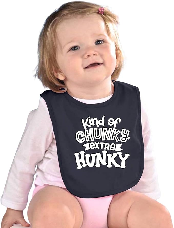 Wild Bobby Kind of Chunky Extra Hunky Humor Infant Premium Jersey Baby Bib