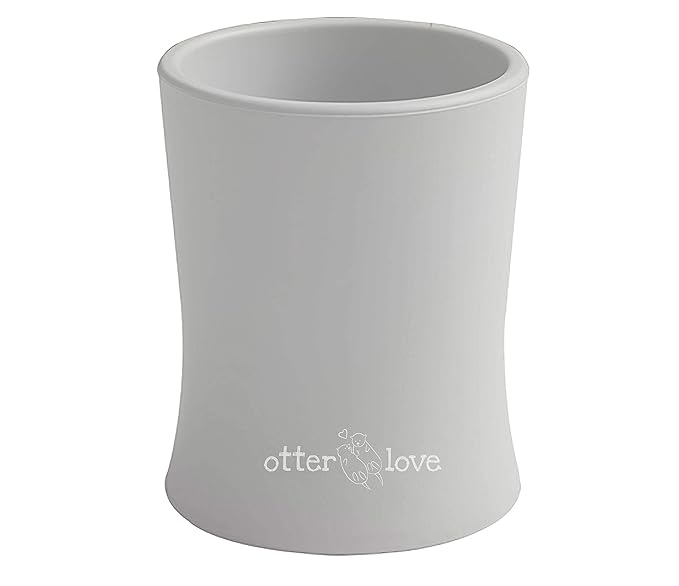 otterlove Silicone Baby & Toddler Training Cup - Pediatric OT Approved - 100% Platinum Pure LFGB Silicone - Unbreakable - Plastic Free - Tiny Cup Perfect for Baby Led Weaning (Sand)